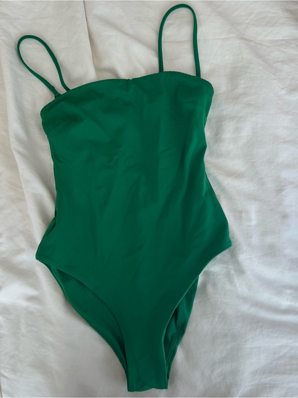 COS BANDEAU SWIMSUIT - GREEN